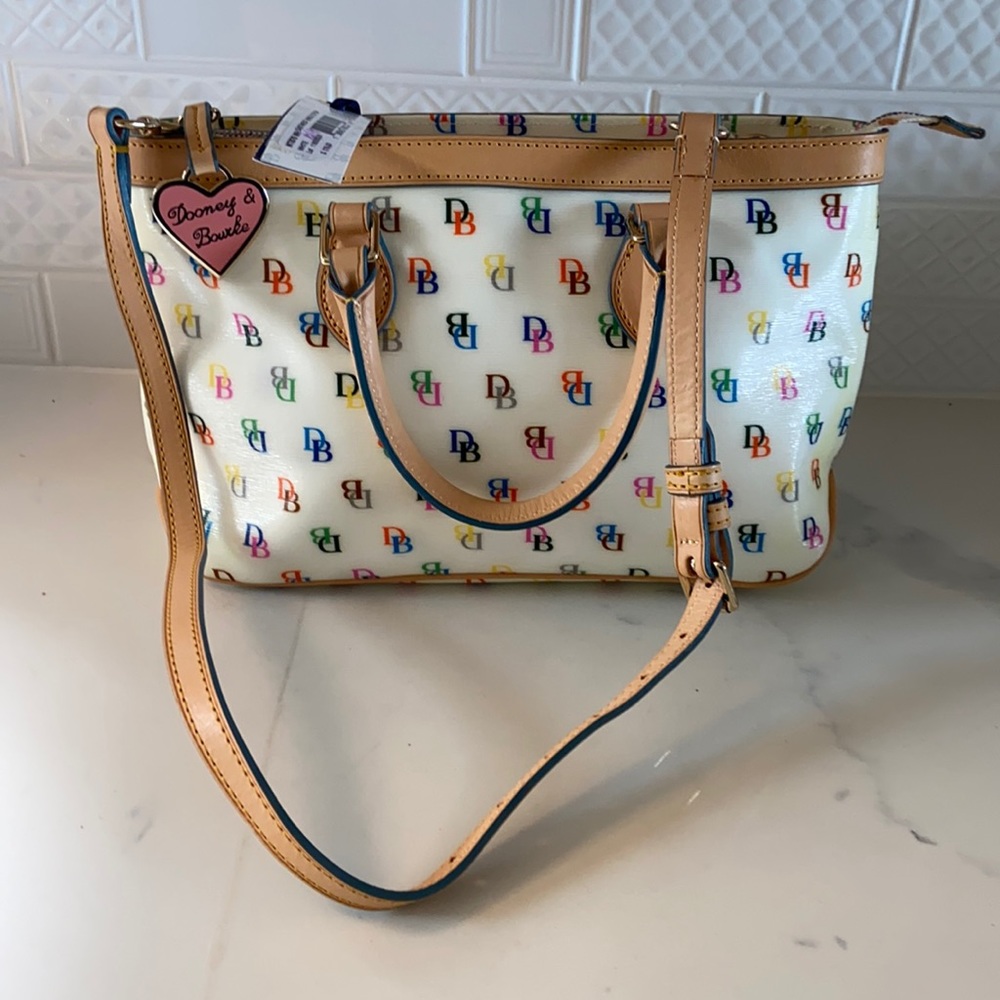 Dooney & Bourke rainbow zipper handbag